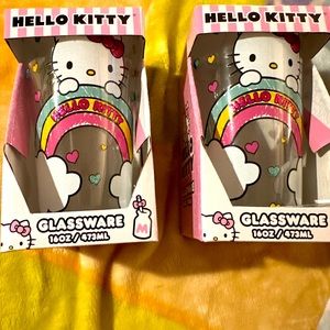 Hello kitty glass wear